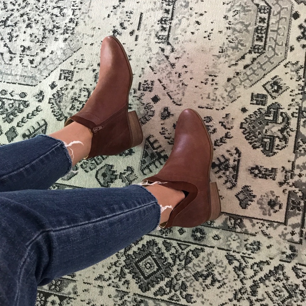 Lucky brown leather ankle boots
